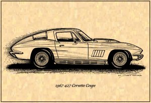 1967 427 Corvette Coupe Profile