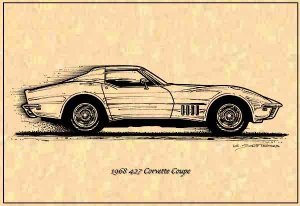 1968 427 Corvette Coupe Profile
