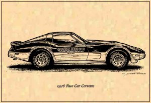 1978 Pace Car Corvette Profile