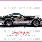 1978 Corvette Pace Car Laser Color Print