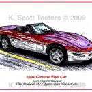 1995 Corvette Pace Car Laser Color Print