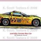 2008 Corvette E85 Pace Car Laser Color Print