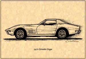 1971 Corvette Coupe Profile
