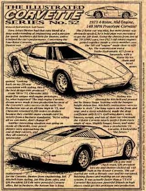 1973 Mid-Engine 4-Rotor Experimental Corvette Illustrated Series No. 52