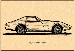1974 Corvette Coupe Profile