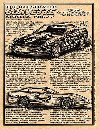 1988-89 Corvette Challenge Racers Illustrated Series No. 77