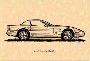 1990 Corvette Hardtop Profile