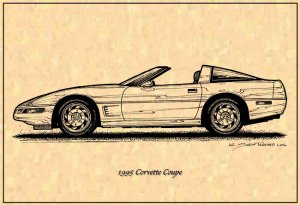 1995 Corvette Coupe Profile