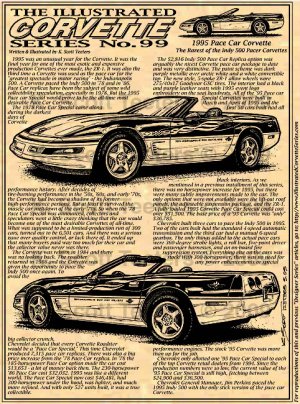 1995 Pace Car Corvette Illustrated Series No. 99