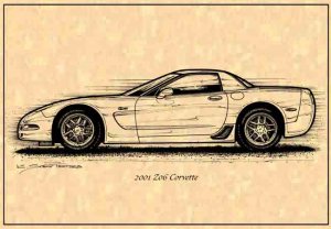 2001 Z06 Corvette Profile