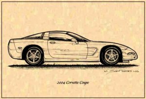 2004 Corvette Coupe Profile