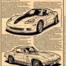 2008 427 Limited Edition Z06 Corvette "Past & Present" Illustrated Series No. 138