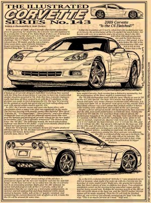 2009 Production Corvette "Is the C6 Corvette Finished?" Illustrated Series No. 143