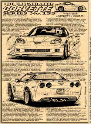 Lingenfelter's 9-Second ZR1 Corvette "Monster ZR1!" Illustrated Series No. 155