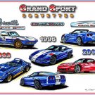 Corvette Grand Sport Montage Laser Color Print
