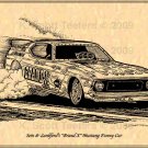 Sein and Lankford's Brand X Mustang Funny Car