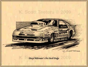 Daryl Alderman's Pro Stock Dodge