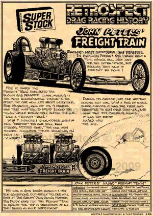 John Peters Freight Train AA/Gas Dragster: Drag Racing History