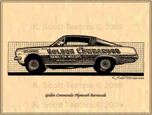 Golden Commandos Plymouth Barracuda