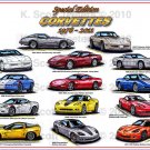 Special Edition 1978-2011 Corvettes Montage Laser Color Print