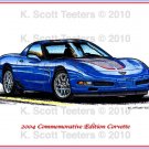 2004 Commemorative Edition Corvette Laser Color Print