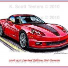 2008 427 Limited Edition Z06 Corvette Laser Color Print