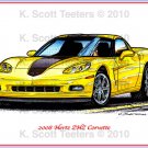2008 Hertz ZHZ Corvette Laser Color Print