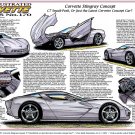 Corvette Stingray Concept Laser Color Print Illustrated Series No. 170
