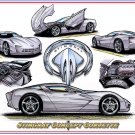 Stingray Concept Laser Color Print "C7 Sneak-Peek Or Just the Latest Corvette Concept Car?"