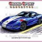 1996 Grand Sport Corvette Laser Color Print
