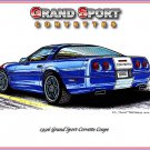 1996 Grand Sport Corvette Laser Color Print