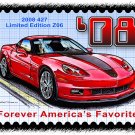 2008 427 Limited Edition Z06 Corvette Postage Stamp Art Print