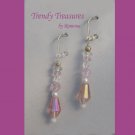 Swarovski Crystals Earrings, AB Crystals, Tiny Pearls, Ramona Beasley