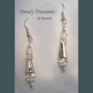 Vintage Clear Crystals & Cones Earrings, Original Design, Ramona Beasley
