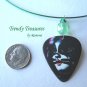 KISS Guitar Pick Necklace, Peter Criss, Artisan Crafted, Ramona Beasley
