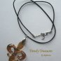 New Orleans Saints Fleur De Lis Glass Pendant Necklace,Artisan Crafted,Ramona Beasley