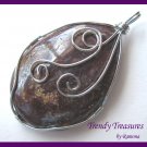 Wire-Wrapped Pietersite Pendant, Artisan Crafted, Make Necklace, Texas