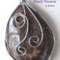 Wire-Wrapped Pietersite Pendant, Artisan Crafted, Make Necklace, Texas