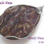 Wire-Wrapped Pietersite Pendant, Artisan Crafted, Make Necklace, Texas