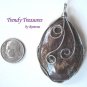 Wire-Wrapped Pietersite Pendant, Artisan Crafted, Make Necklace, Texas