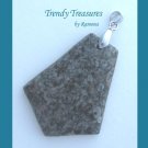 Fossil Crinoid Pendant, Sea Lily, Artisan Crafted, Make Necklace, Texas