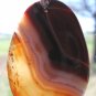 Red Onyx Agate Pendant,Polished Gemstone, Make Necklace, Texas