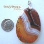 Red Onyx Agate Pendant,Polished Gemstone, Make Necklace, Texas