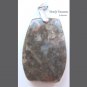 Fossil Turtella Shell Agate Pendant, Polished Gemstone, Make Necklace, Texas
