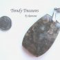 Fossil Turtella Shell Agate Pendant, Polished Gemstone, Make Necklace, Texas