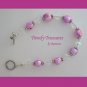 Pink Freshwater Pearls Bracelet, AB Crystal Rondelles, Stunning Bracelet, Ramona Beasley