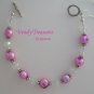 Pink Freshwater Pearls Bracelet, AB Crystal Rondelles, Stunning Bracelet, Ramona Beasley