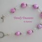 Pink Freshwater Pearls Bracelet, AB Crystal Rondelles, Stunning Bracelet, Ramona Beasley
