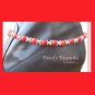 Boot Bling Boot Bracelet Artisan Red Gemstones Crystals Anklet Cowboy Cowgirl Jewelry