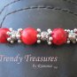 Boot Bling Boot Bracelet Artisan Red Gemstones Crystals Anklet Cowboy Cowgirl Jewelry